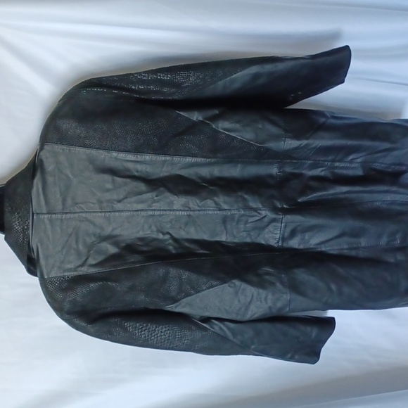 Jacqueline Ferrar Vintage Black Leather & Suede Jacket Coat Women’s Size L EUC - Picture 6 of 11